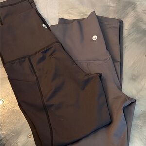 Senita Athletics Black and Gray Leggings